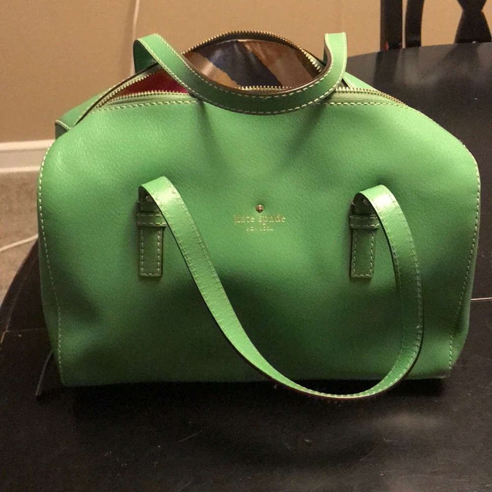 Spring green Kat Spade tote